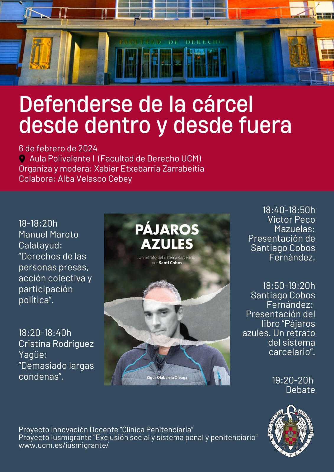 Seminario "Defenderse de la cárcel desde dentro y desde fuera" (06/02/2024)